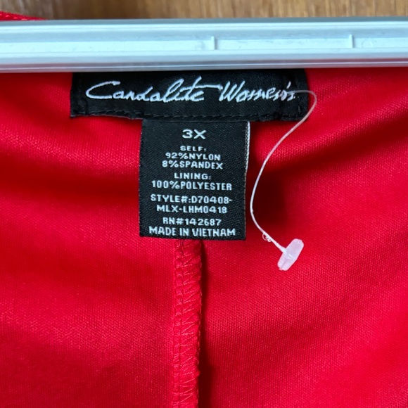 Candalite women’s sparkly  red dress size 3X - Picture 9 of 13